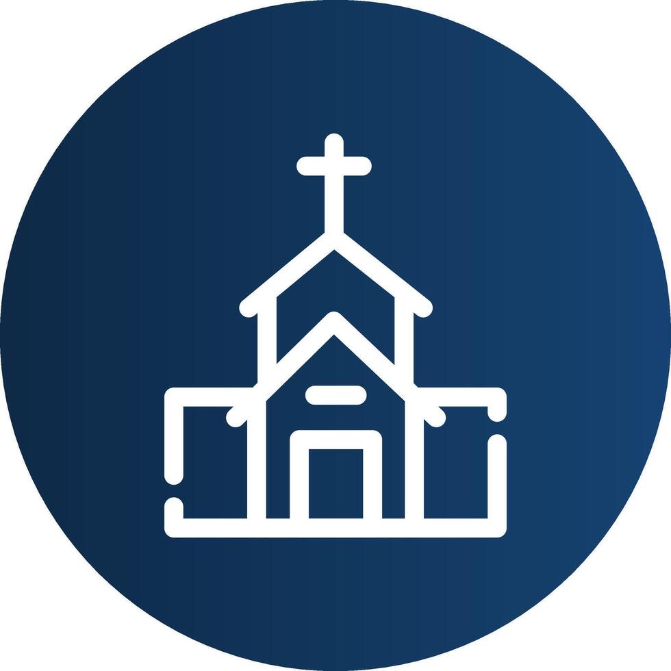 diseño de icono creativo de iglesia vector