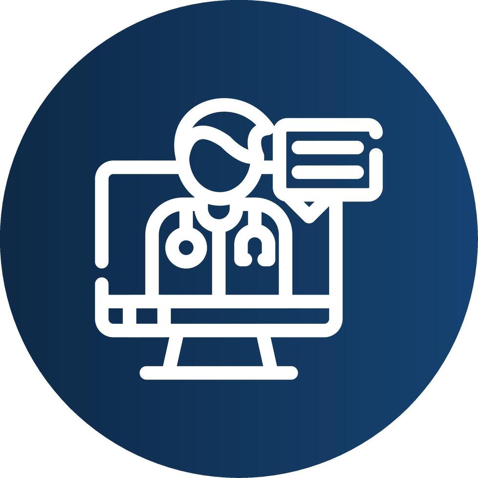 Telemedicine Creative Icon Design vector