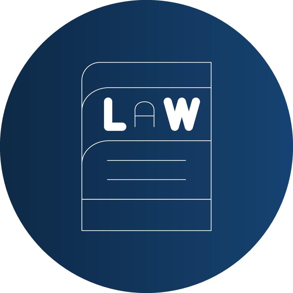 Law Book Creative Icon Design vector