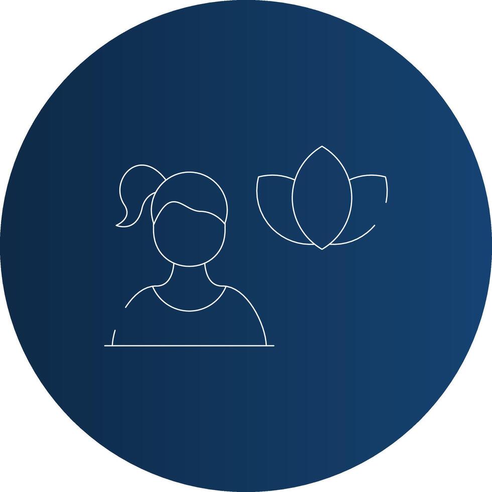 Meditation Creative Icon Design vector