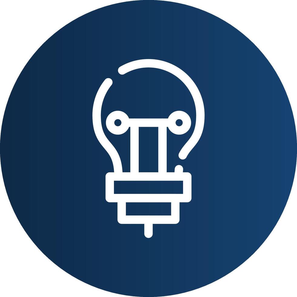 Bulb Creative Icon Design vector