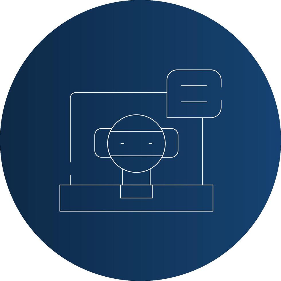 Chatbot Creative Icon Design vector