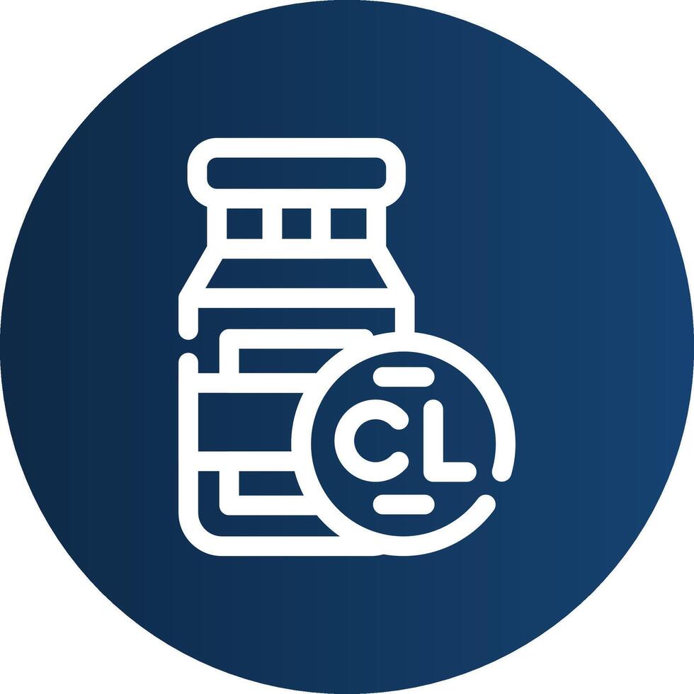 Chlorine Creative Icon Design vector