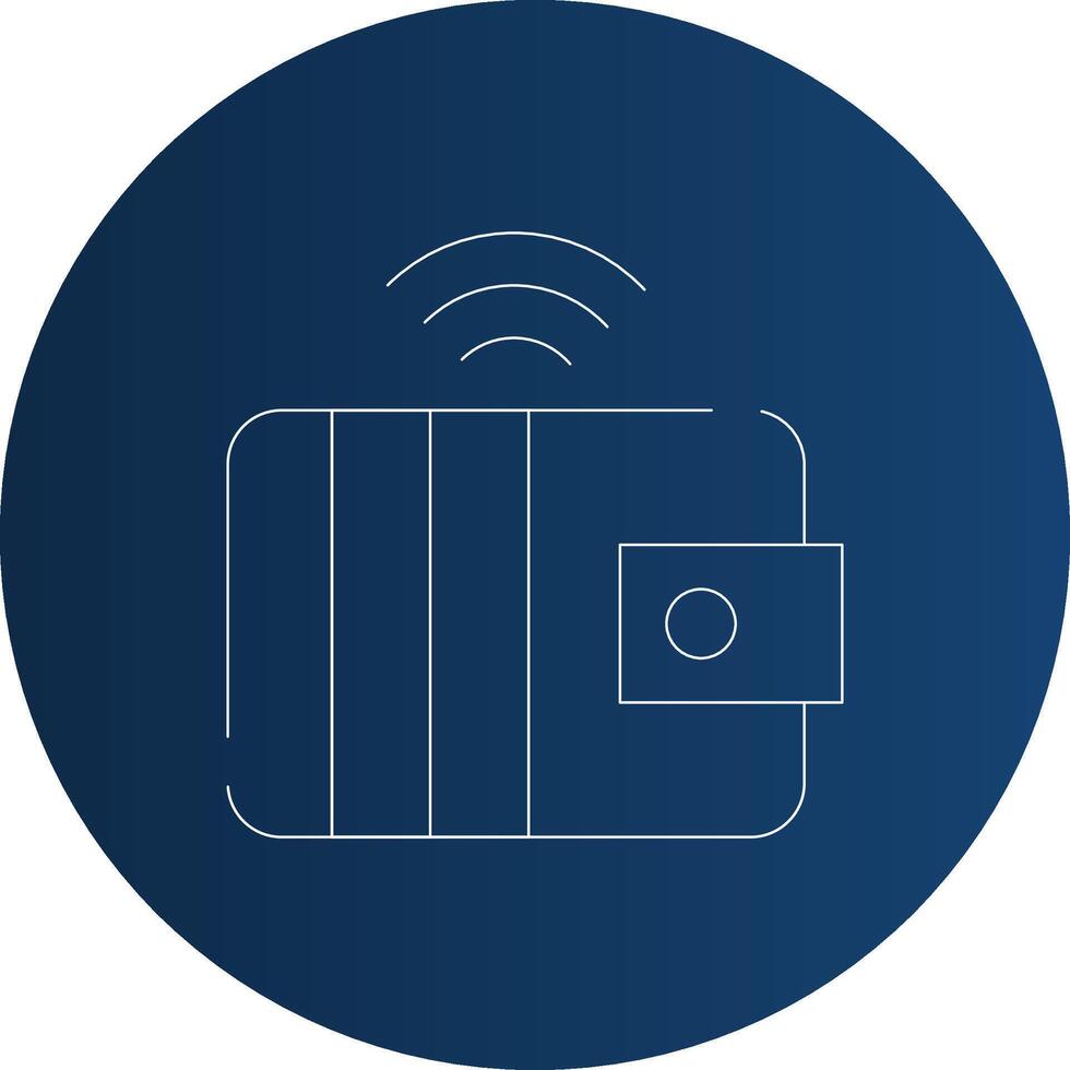 Smart Wallet Creative Icon Design vector