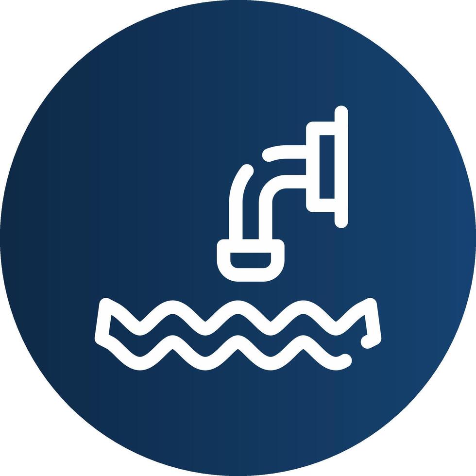 Waste Water Creative Icon Design vector