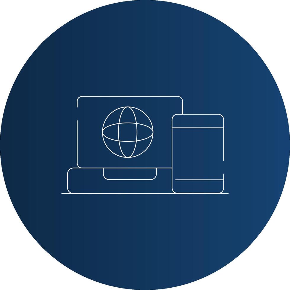 Multi Platform Creative Icon Design vector
