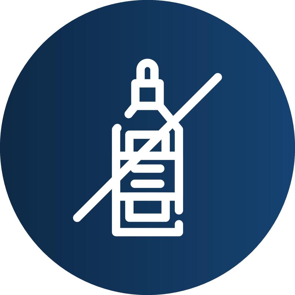 No Wine Creative Icon Design vector