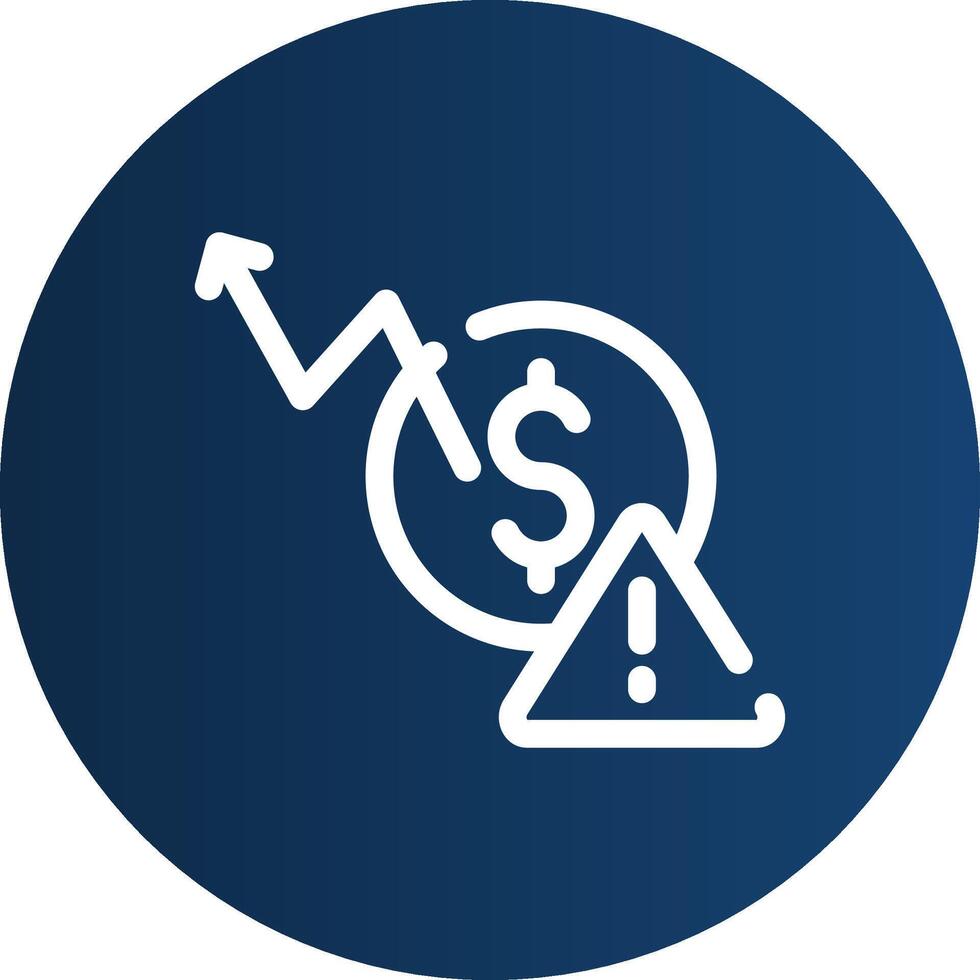 Macroeconomic Risk Creative Icon Design vector