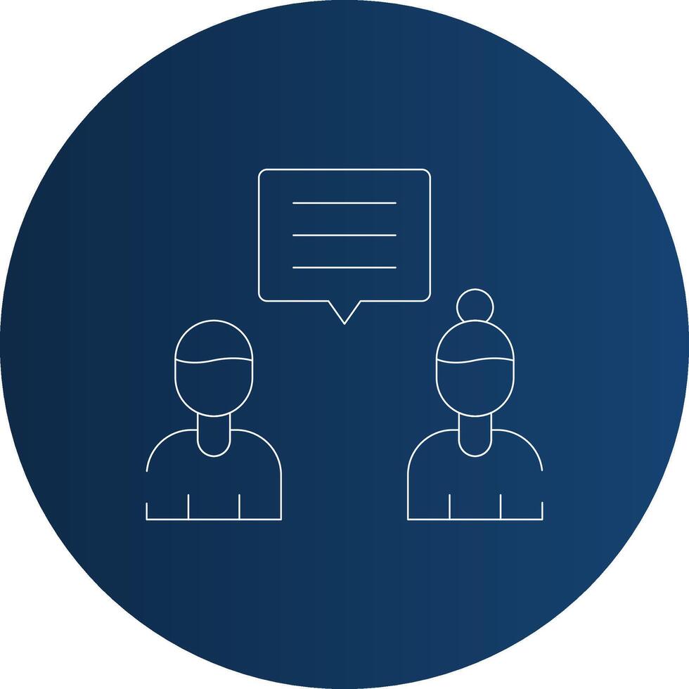 Discuss Creative Icon Design vector