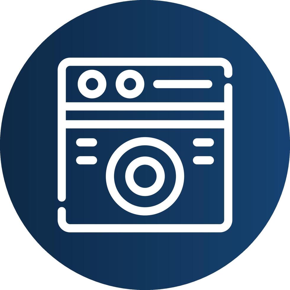 Washing Machine Creative Icon Design vector