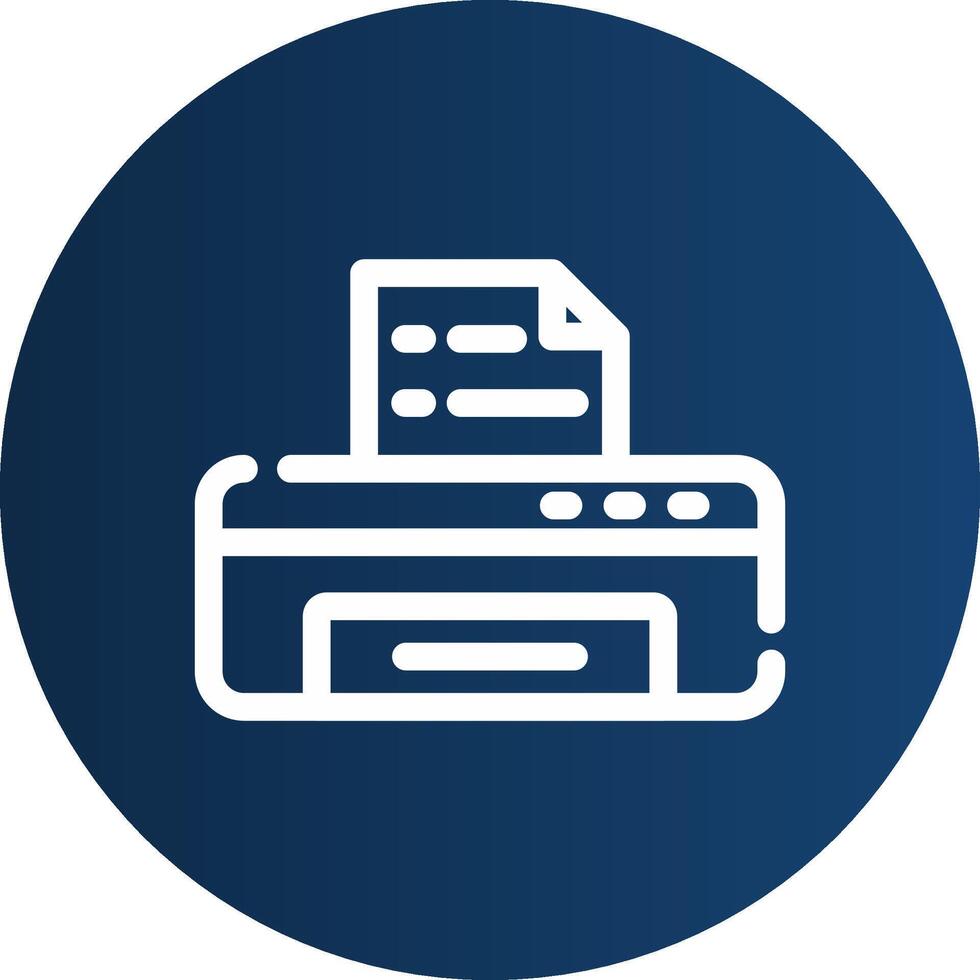 Printer Creative Icon Design vector