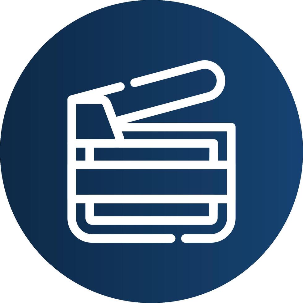 Clapperboard Creative Icon Design vector