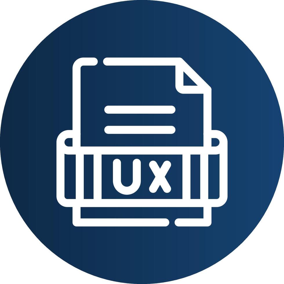Ux Format Creative Icon Design vector