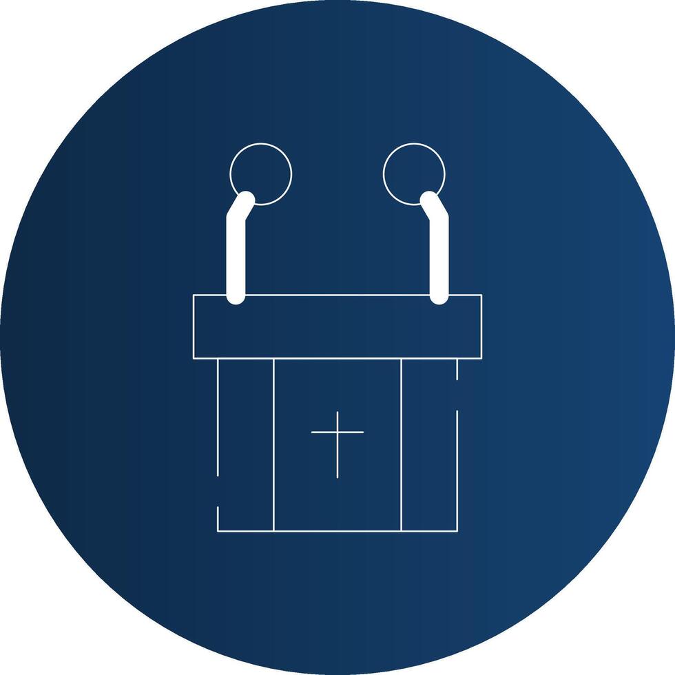 Pulpit Creative Icon Design vector