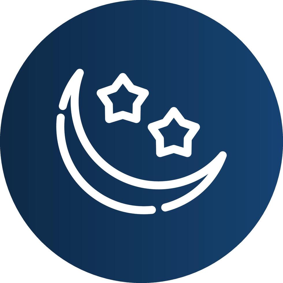 Moon Creative Icon Design vector