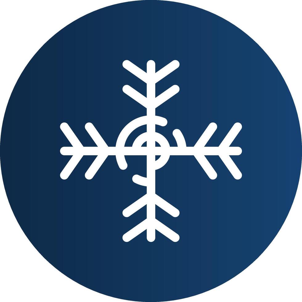 diseño de icono creativo de copo de nieve vector