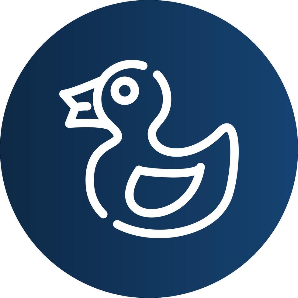 Rubber Duck Creative Icon Design vector