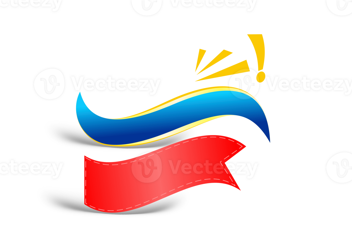 venda fita bandeira gráfico elementos - enrolado tecido ou plástico texto caixa para promoção ou parabéns mensagem. png