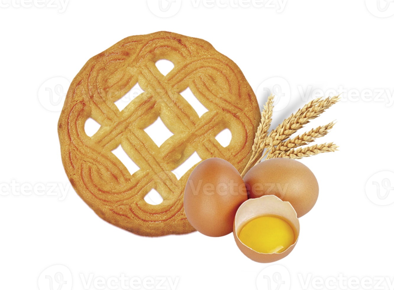 crispy  biscuits cracker isolated on transparent background png file Pro PNG