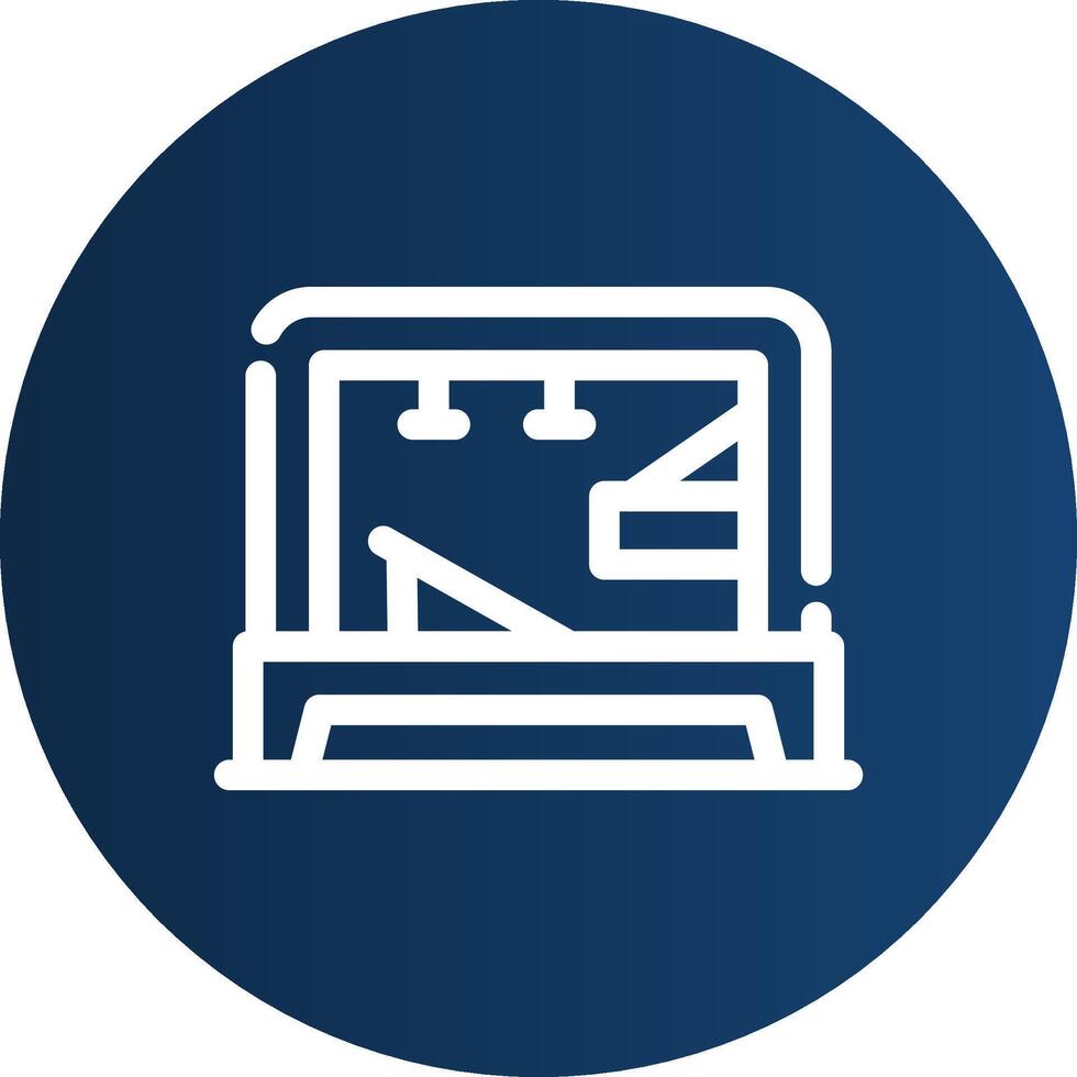 Pilates Tower Creative Icon Design vector