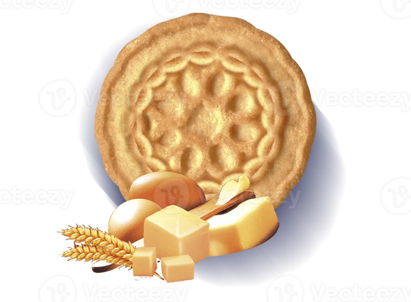 crispy  biscuits cracker isolated on transparent background png file Pro PNG