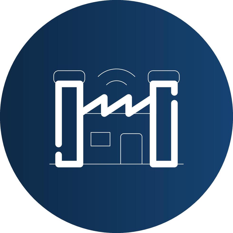 Smart Factory Creative Icon Design vector