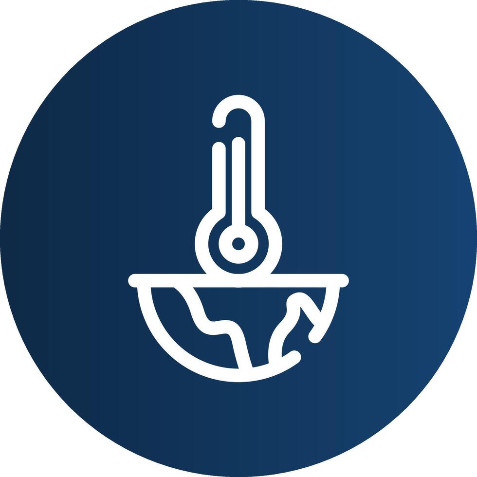 Global Warming Creative Icon Design vector