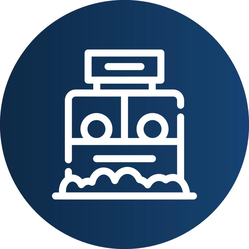 Ticket Box Creative Icon Design vector