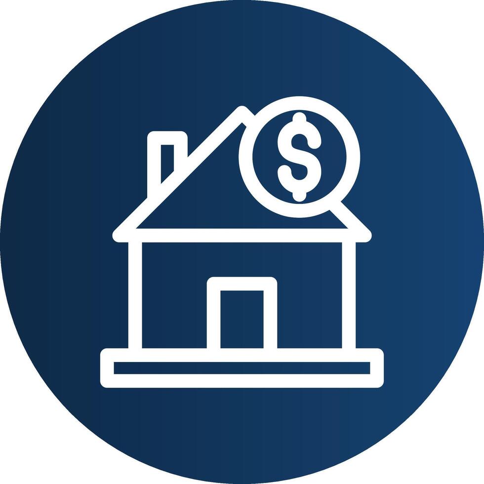 House Price Creative Icon Design vector