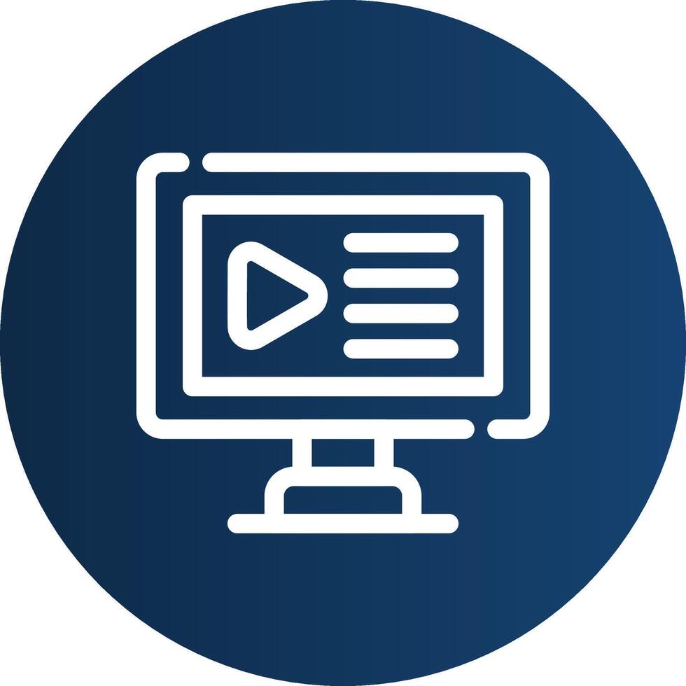 Video Creative Icon Design vector