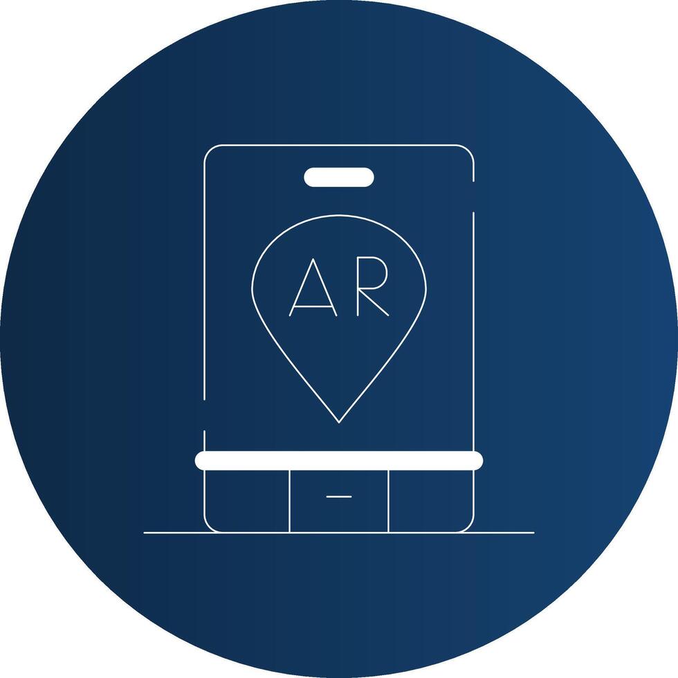 Ar Navigation Creative Icon Design vector