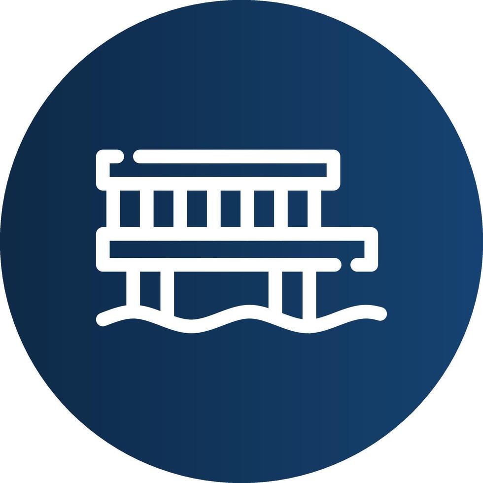 Pier Creative Icon Design vector