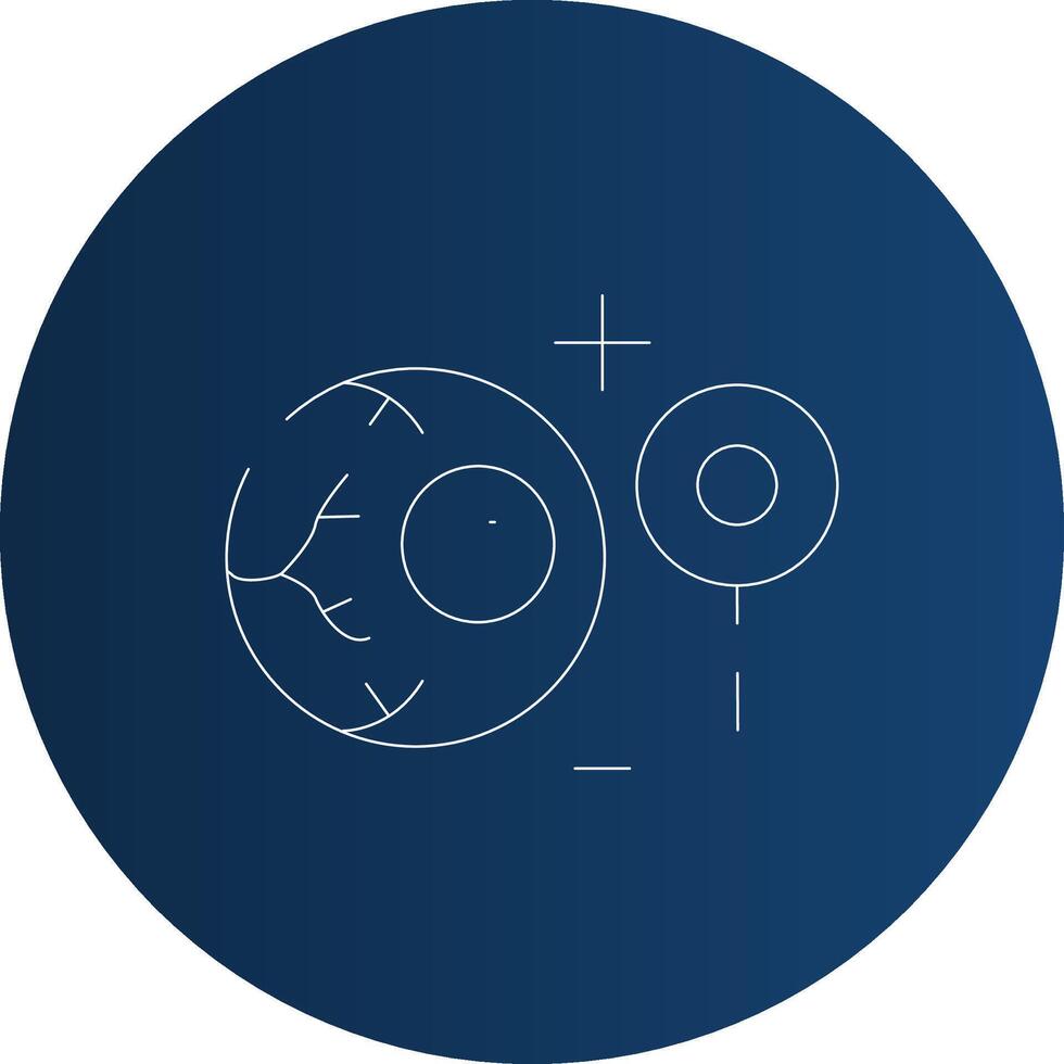 Manual Eye Examination Creative Icon Design vector