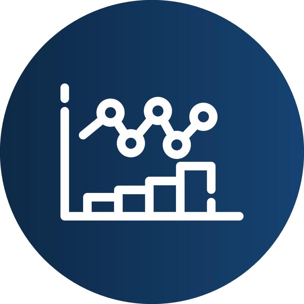 Bar Chart Creative Icon Design vector