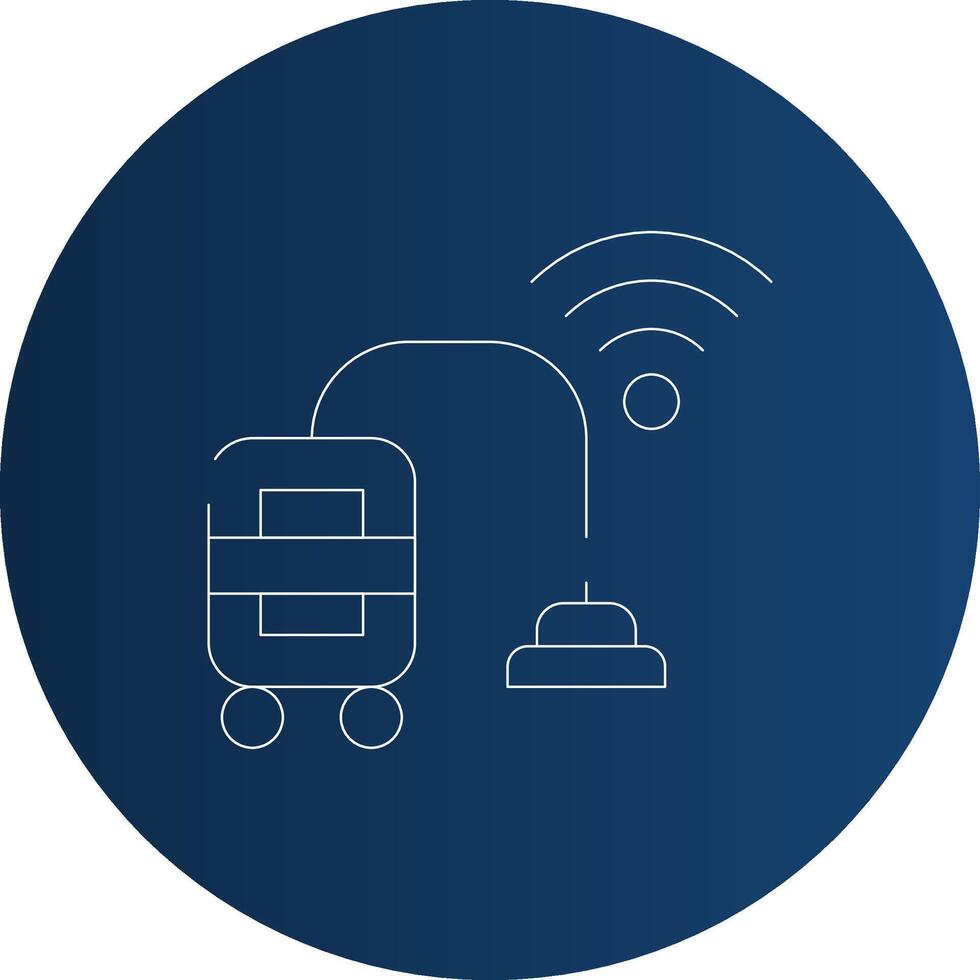 Smart Vacuum Creative Icon Design vector