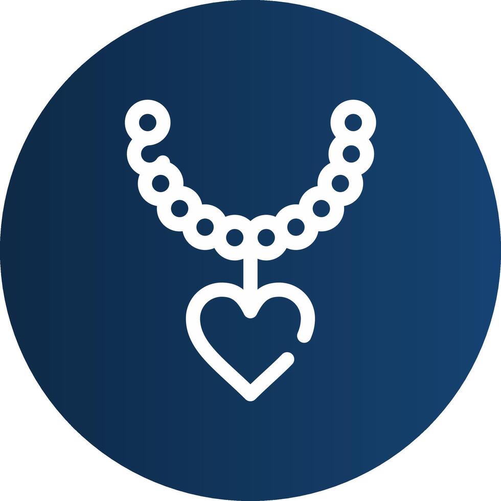 Pearl Necklace Creative Icon Design vector