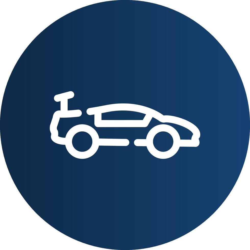 Super Car Creative Icon Design vector