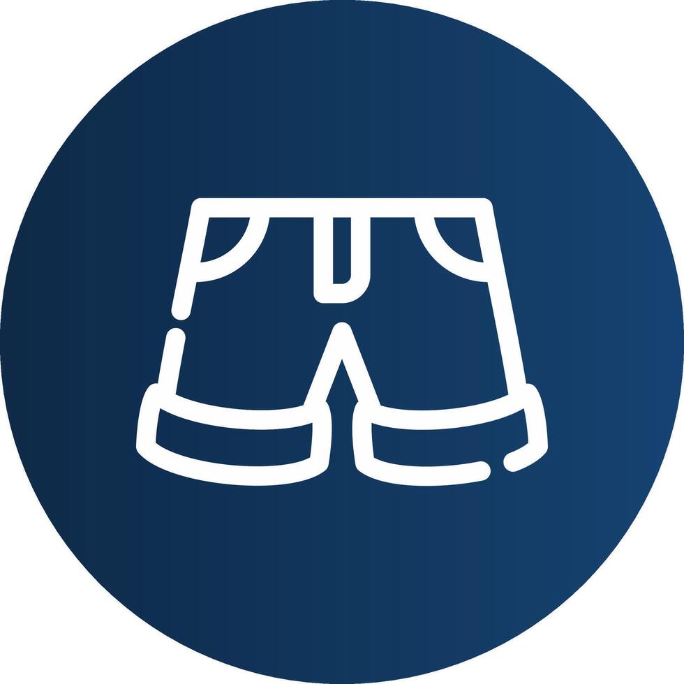 Shorts Creative Icon Design vector