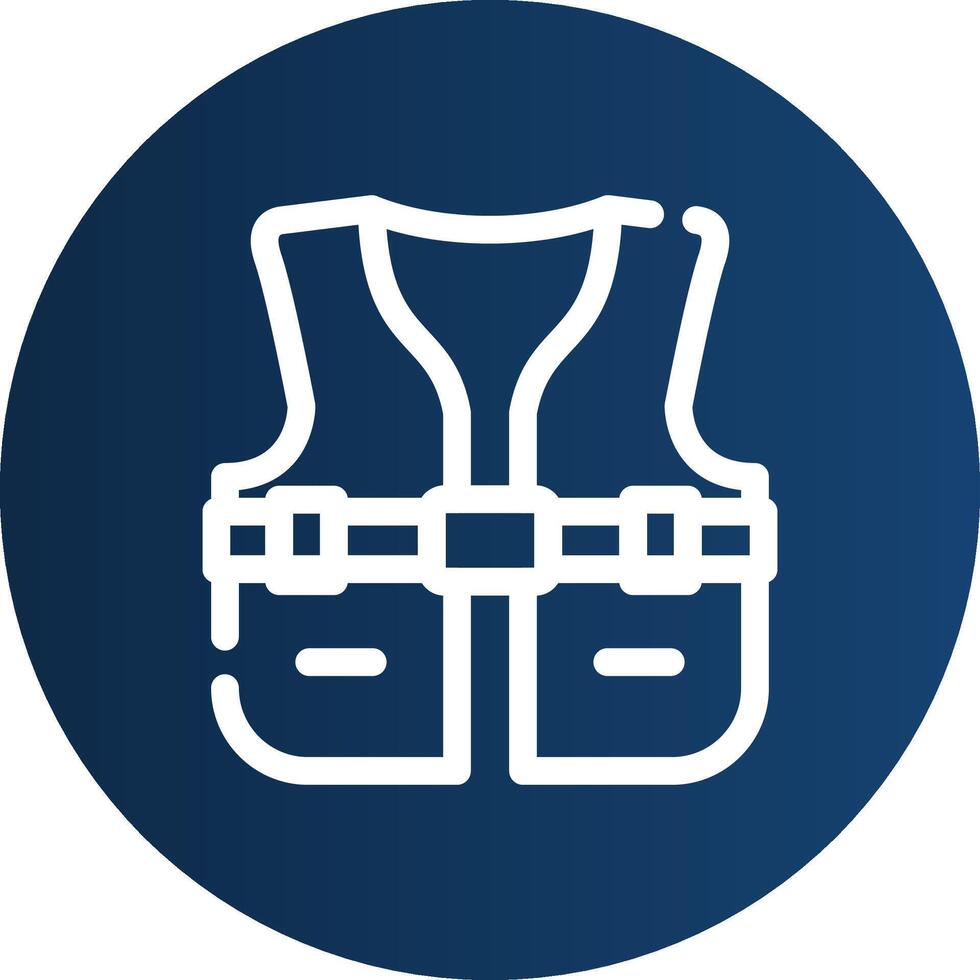 Life Jacket Creative Icon Design vector