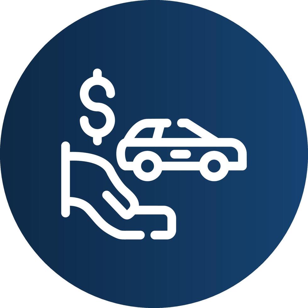 Dealer Holdback Creative Icon Design vector