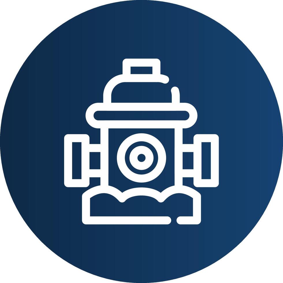 Fire Hydrant Creative Icon Design vector