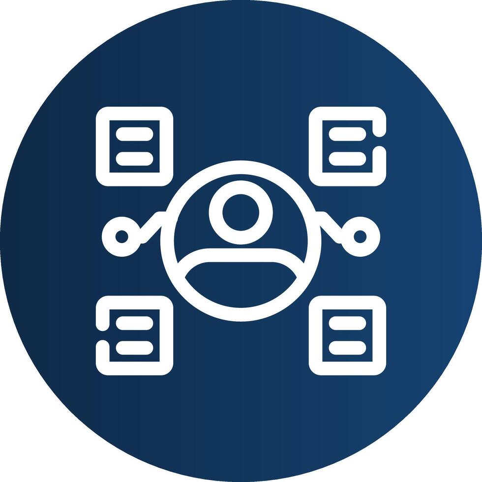 User Predictions Creative Icon Design vector