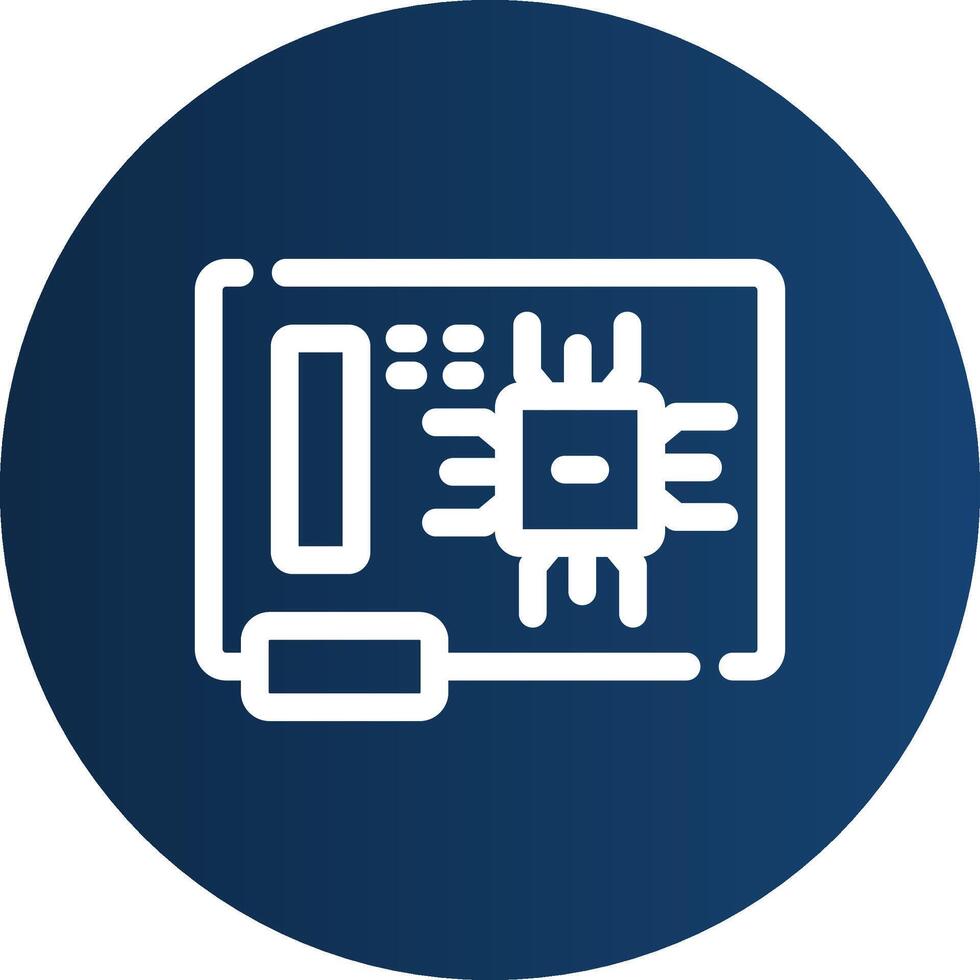 Circuit Board Creative Icon Design vector