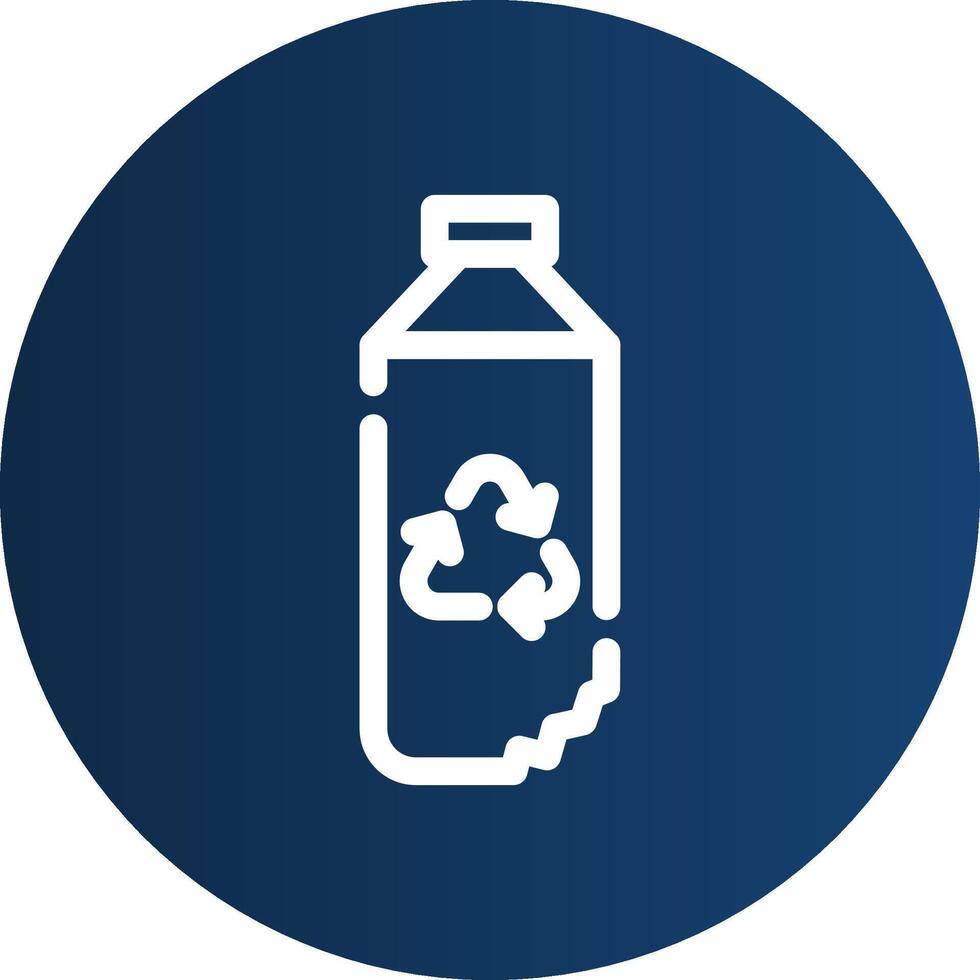 Water Bottle Creative Icon Design vector