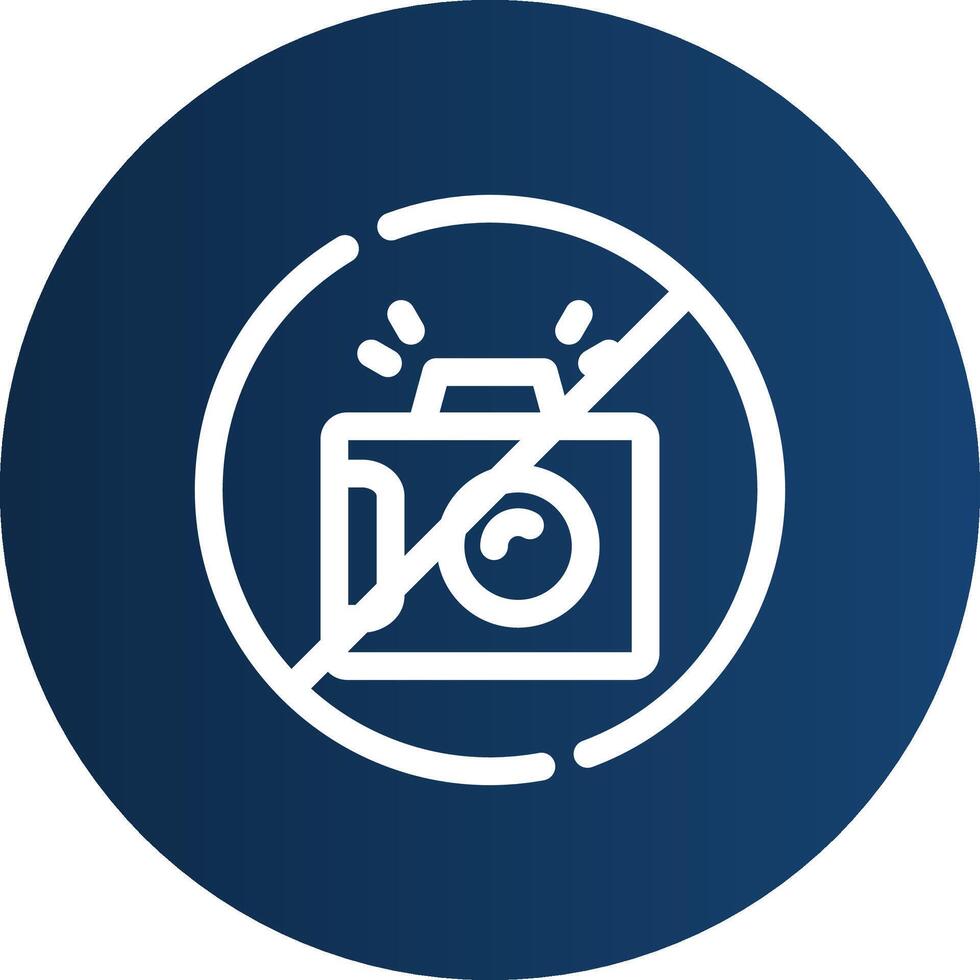 No Camera Creative Icon Design vector