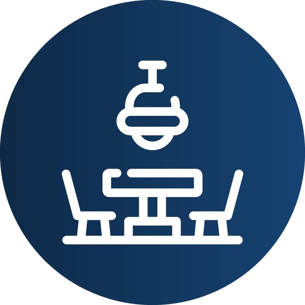 Dining Table Creative Icon Design vector