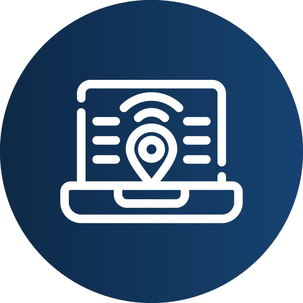 Digital Nomad Hub Creative Icon Design vector