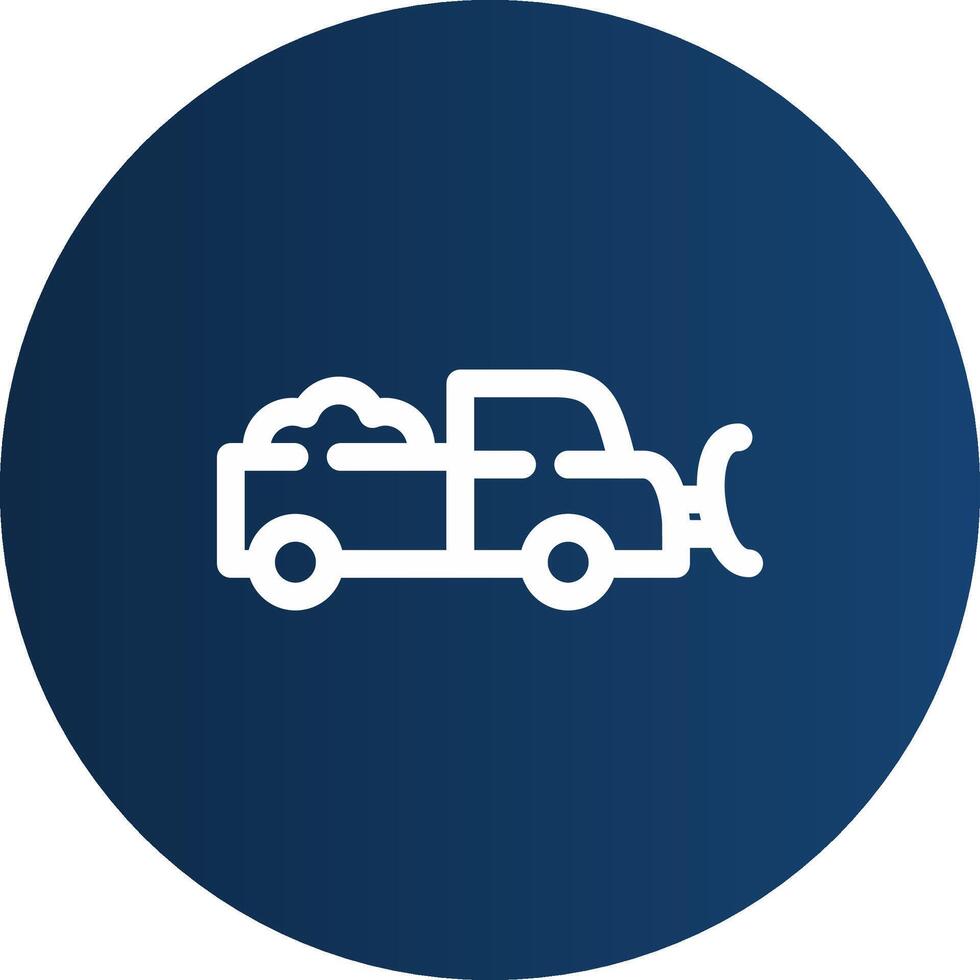 Snowplow Creative Icon Design vector