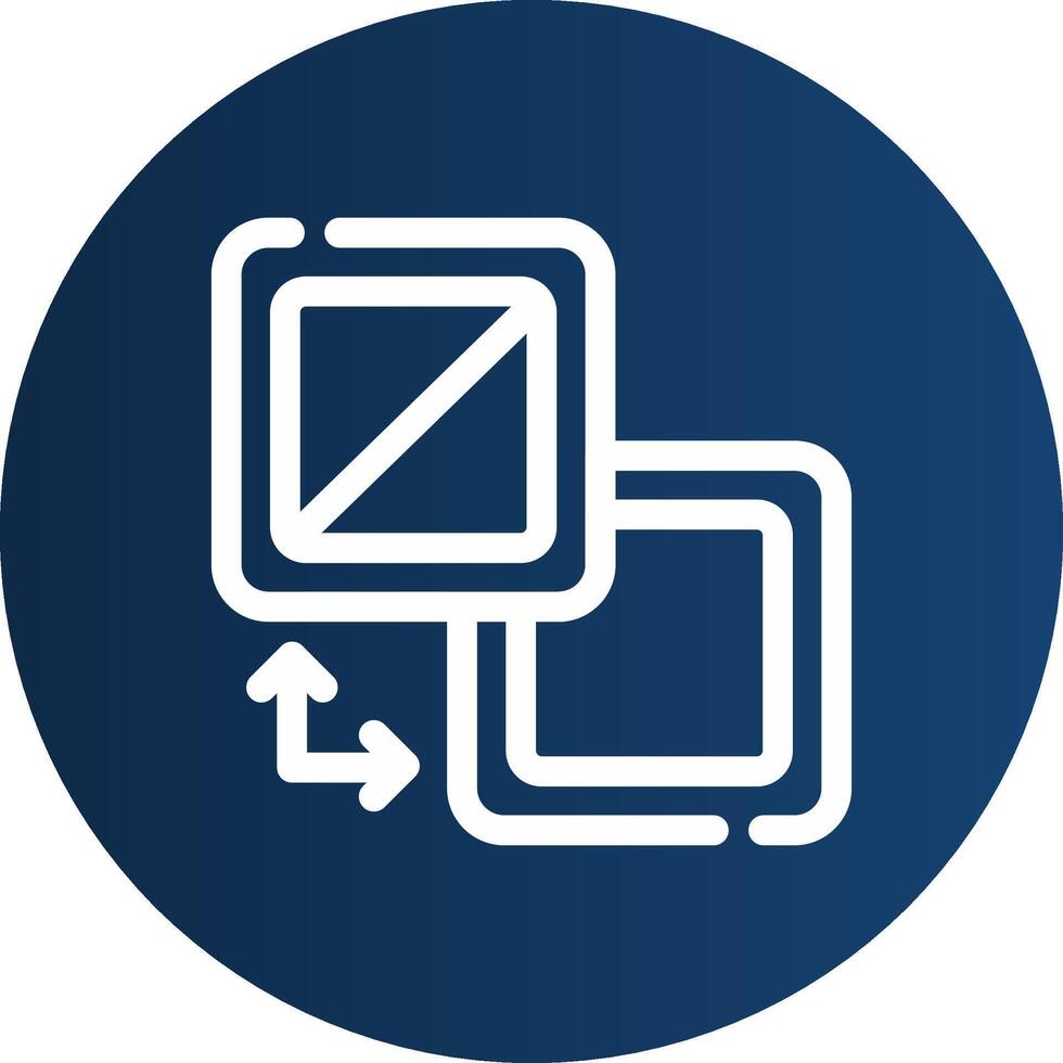 Fill And Stroke Creative Icon Design vector