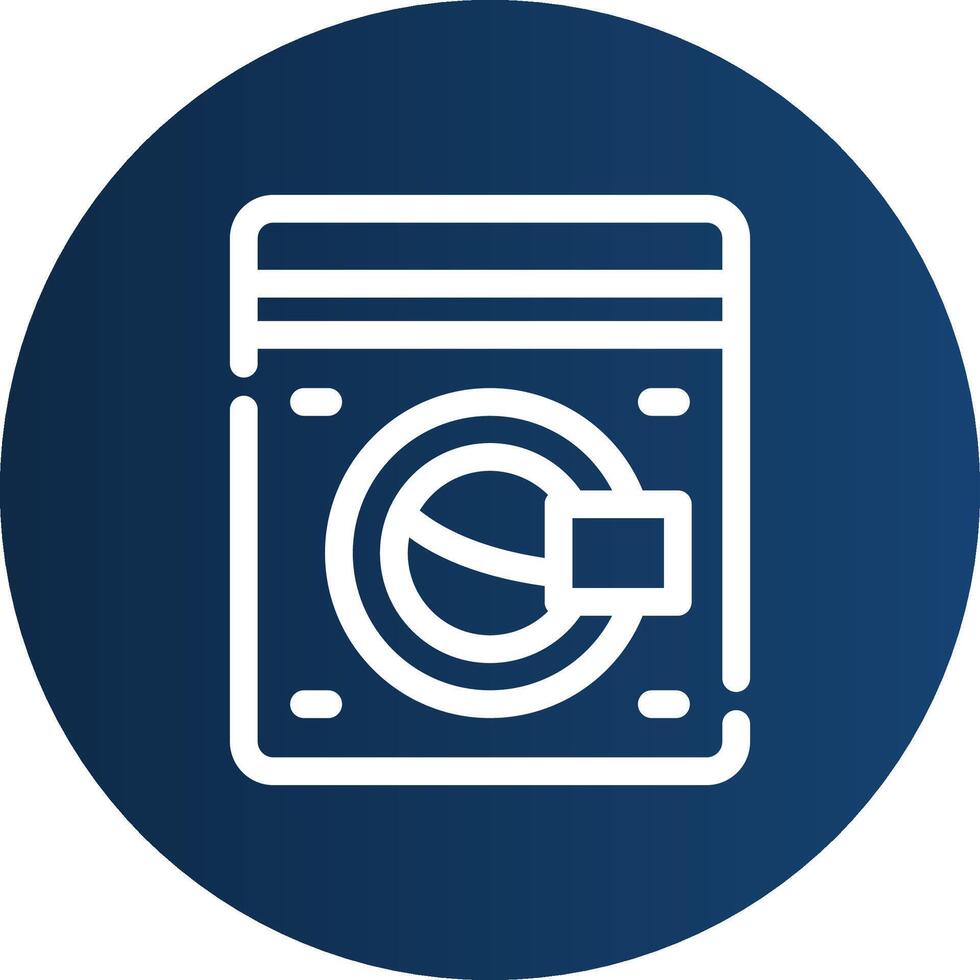 Washing Machine Creative Icon Design vector